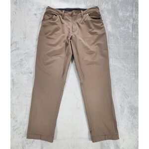 Showers Pass‎ Pants Mens 38x32 Brown Softshell Cycling Adjustable Cuff Commuter